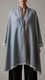 Grey Winter Cape Shawl PW5909