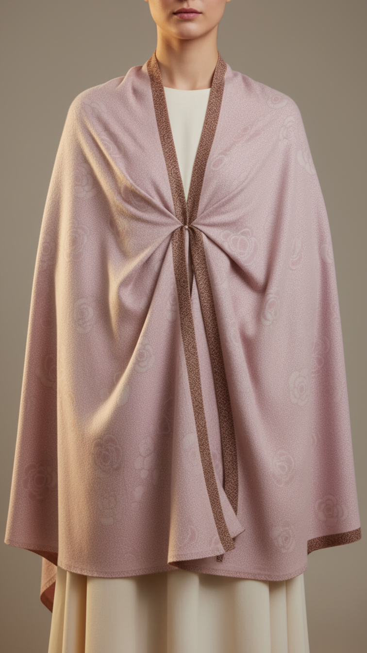 Pink Winter Capeshawl PW5699