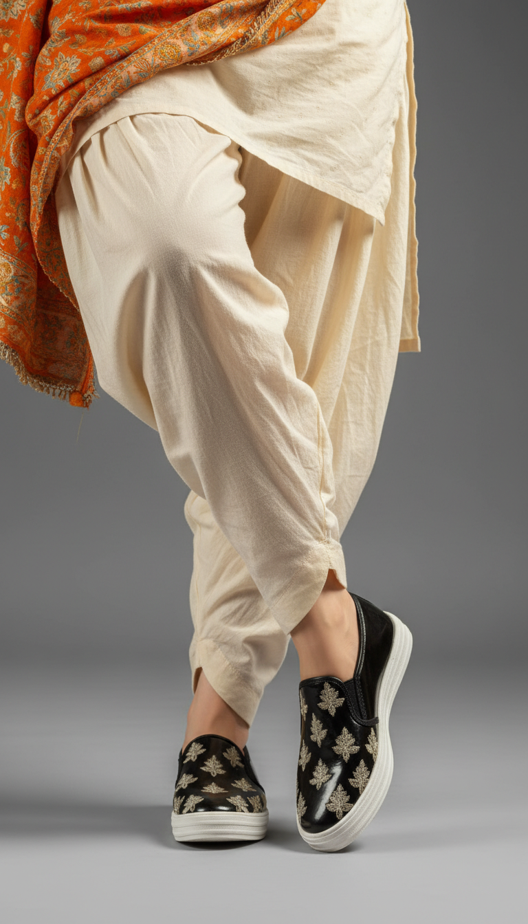 Black Sneaker For Ladies WN6205