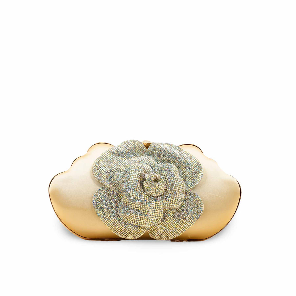 AB Golden Fancy Clutch For Women P24248