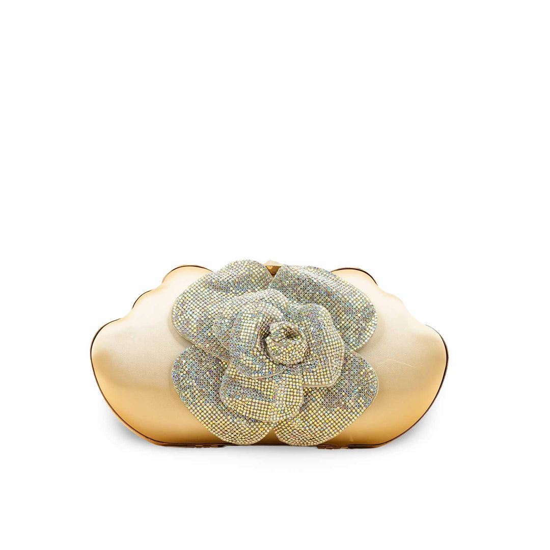 AB Golden Fancy Clutch For Women P24248