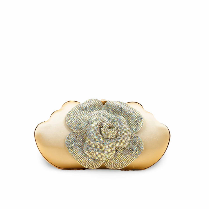 AB Golden Fancy Clutch For Women P24248