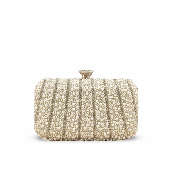 White Bridal Clutch P24281