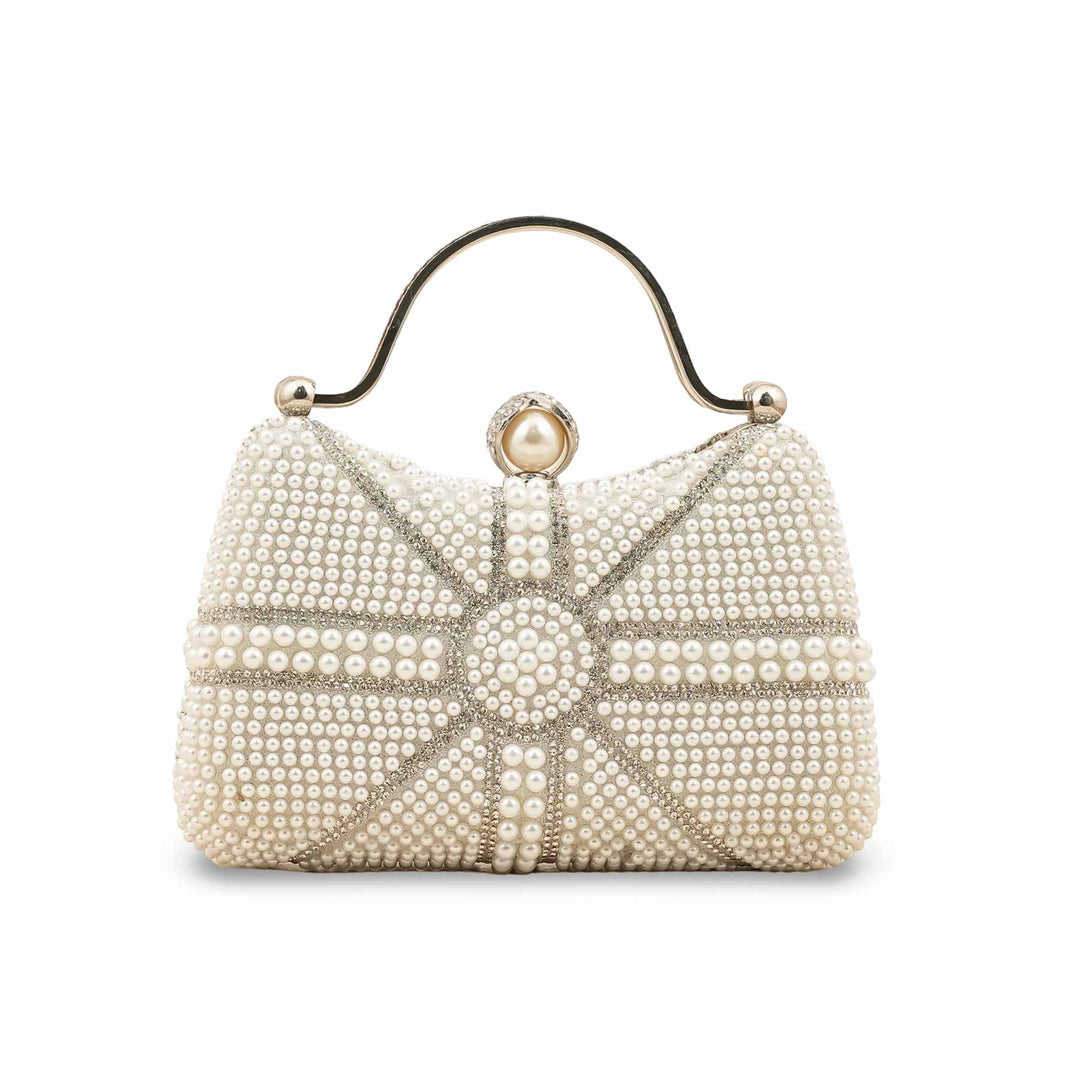 White Bridal Clutch P24291