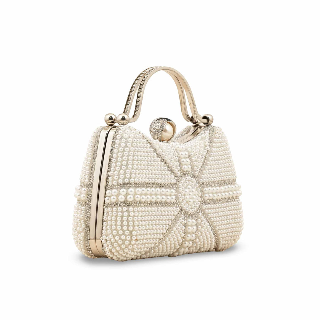 White Bridal Clutch p24291