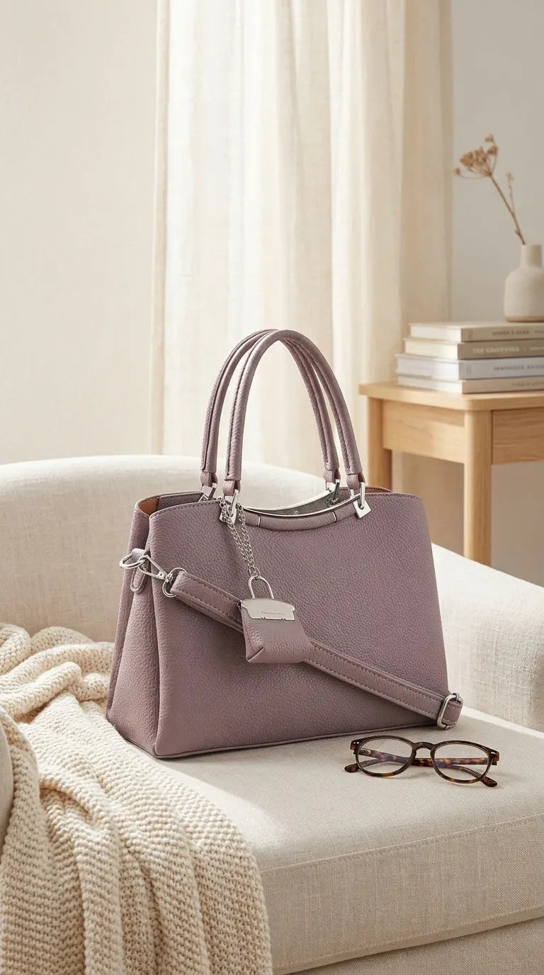 Purple Formal Hand Bag For Women P36648