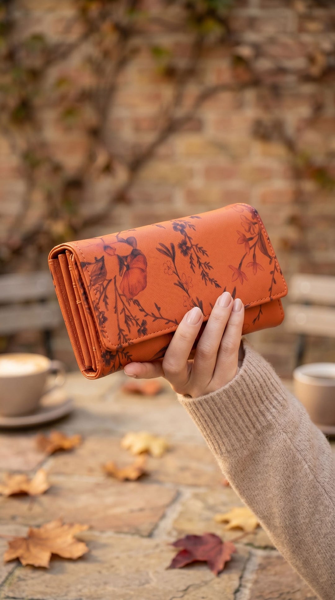 Brown Casual Wallet For Ladies P71165