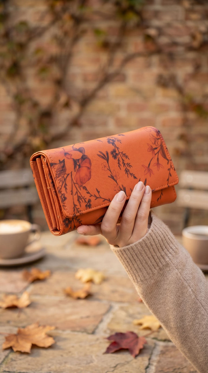 Brown Casual Wallet For Ladies P71165