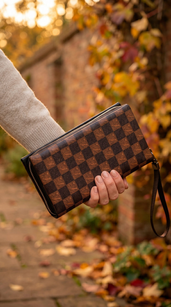 Brown Casual Wallet For Ladies P71178