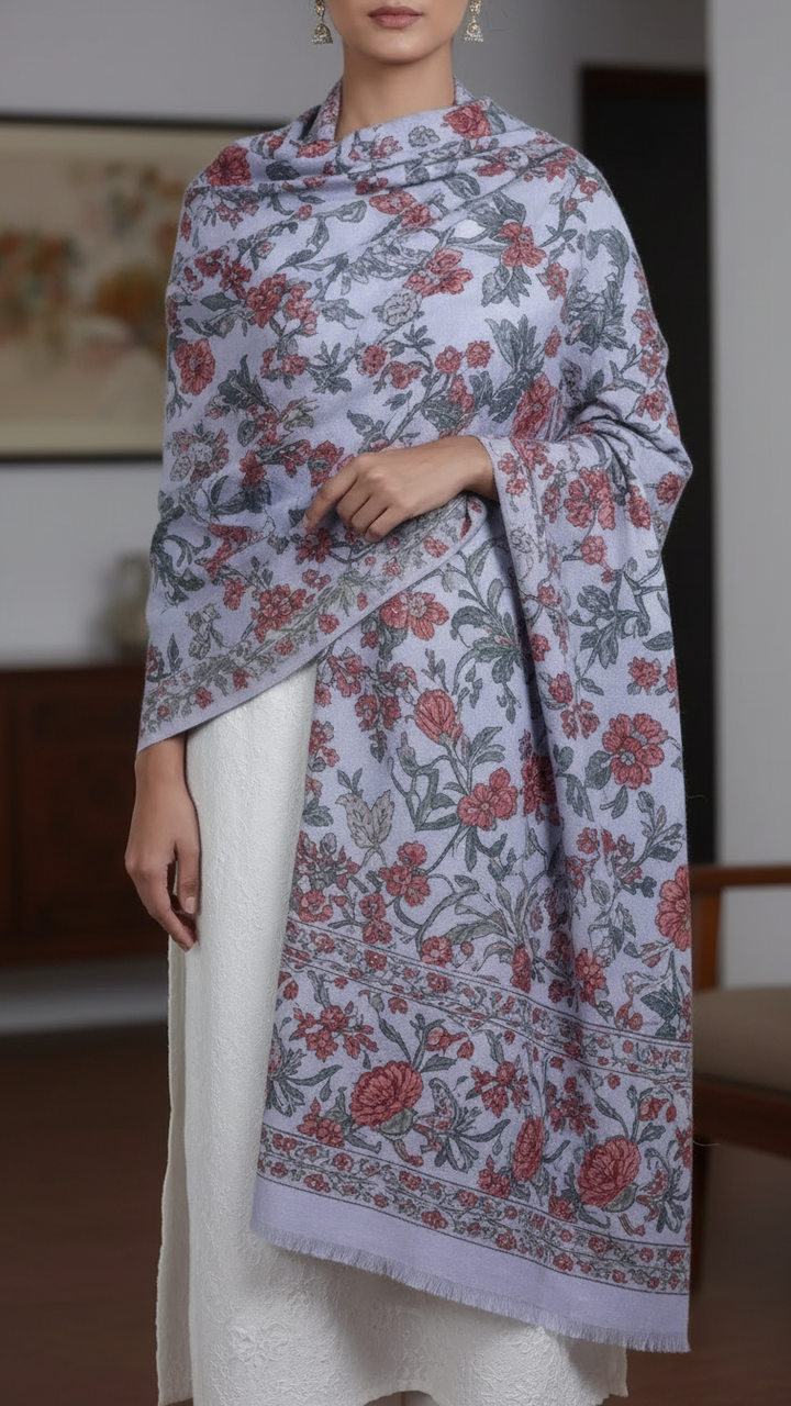 Off/White Winter Shawl PW5731