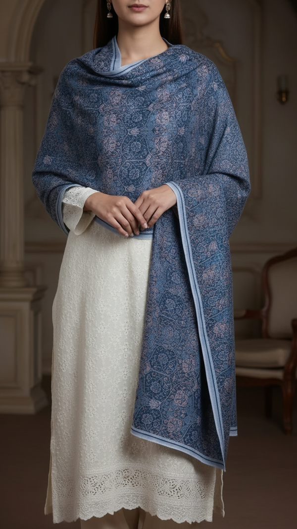 Blue Winter Shawl PW5735