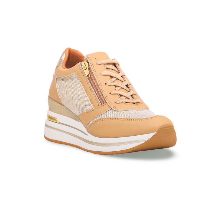 Golden Zip and Lace-Up Sneaker AT7297