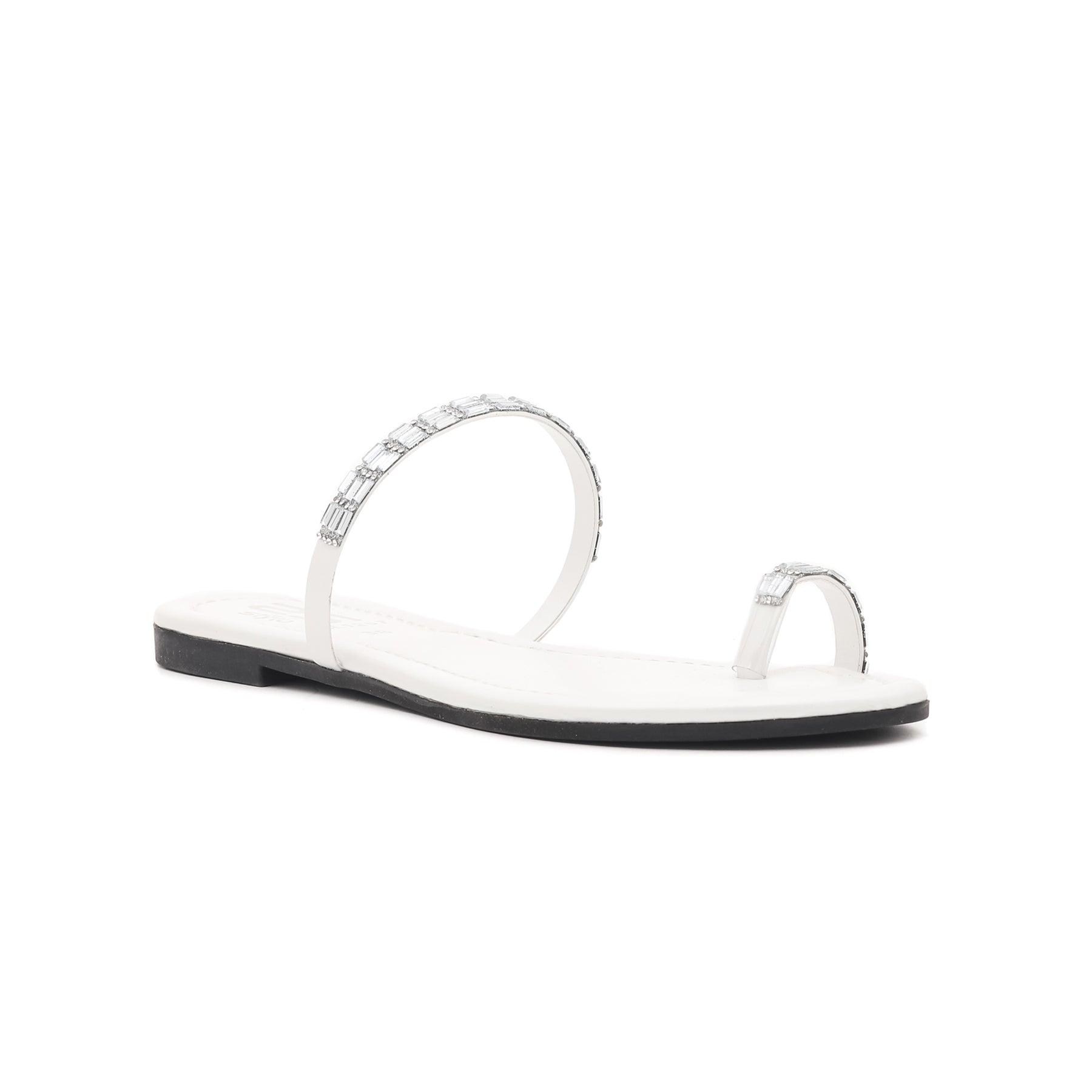 White Casual Chappal CL1267
