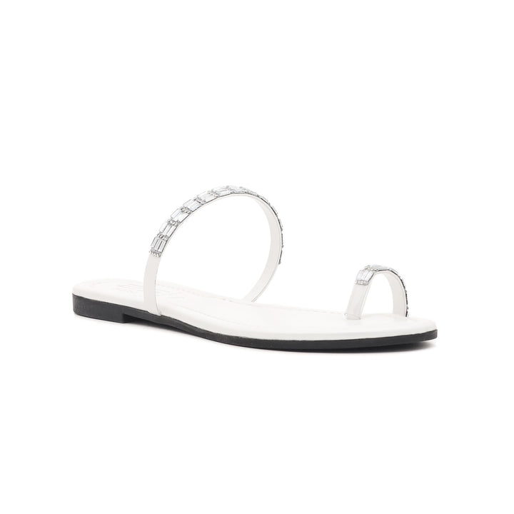 White Casual Chappal CL1267