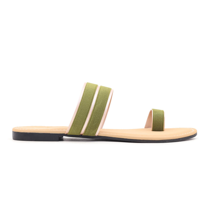 Green Casual Chappal CL1281