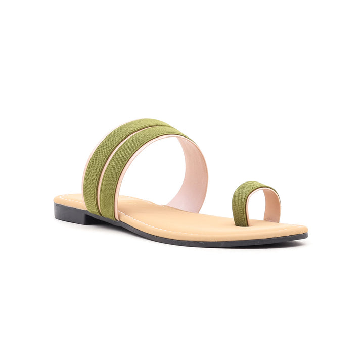 Green Casual Chappal CL1281