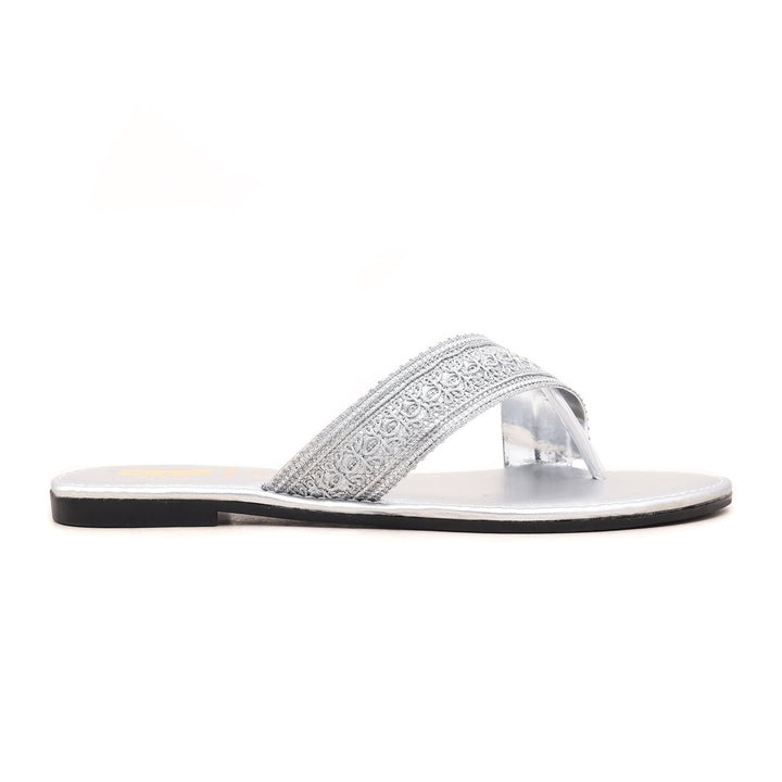 Silver Casual Chappal CL1308