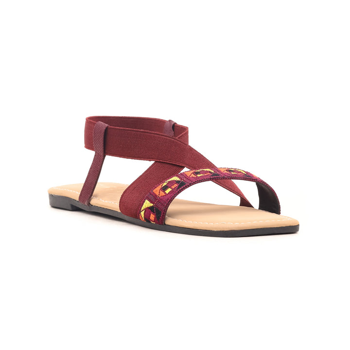 Maroon Casual Chappal CL1370