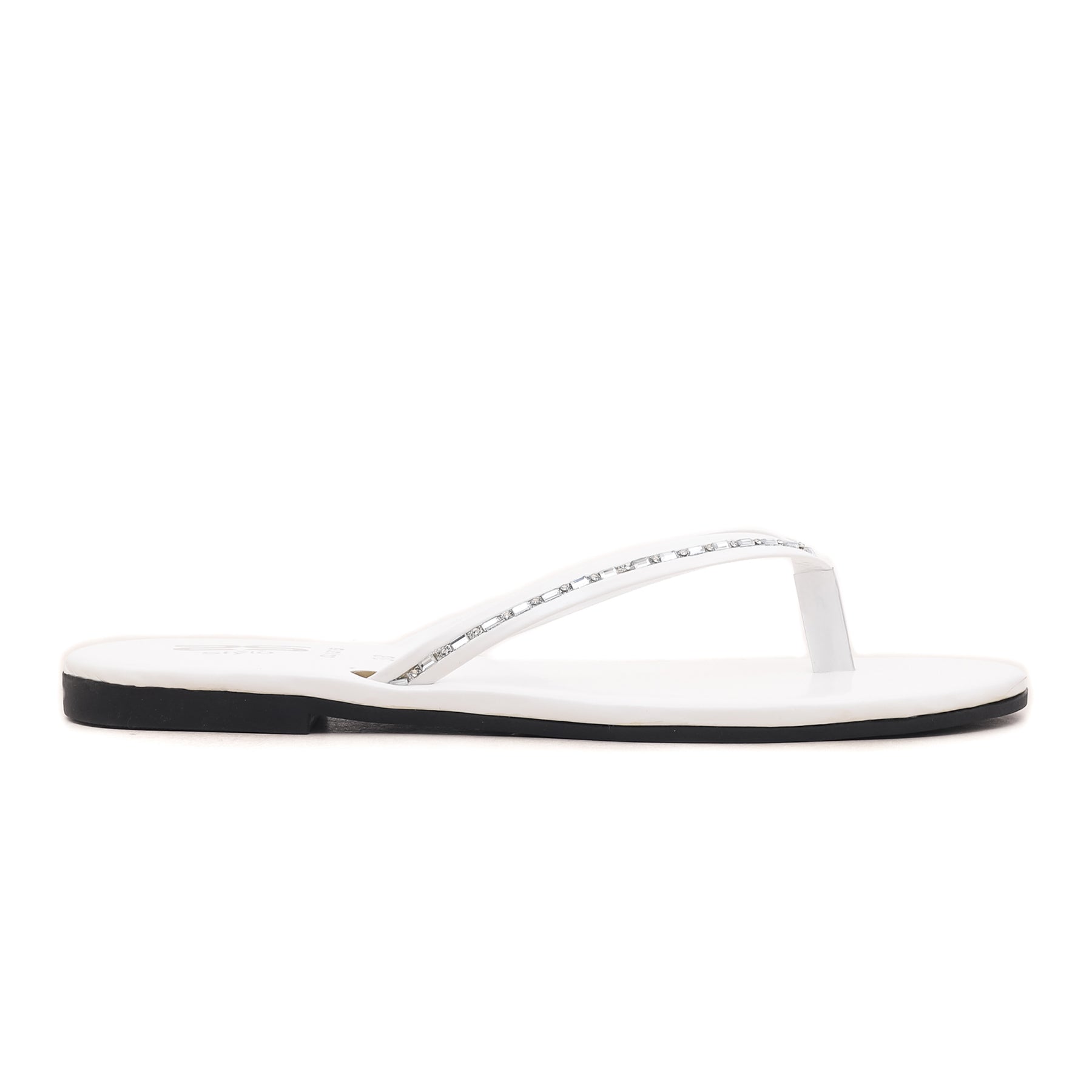 White Casual Chappal CL1375