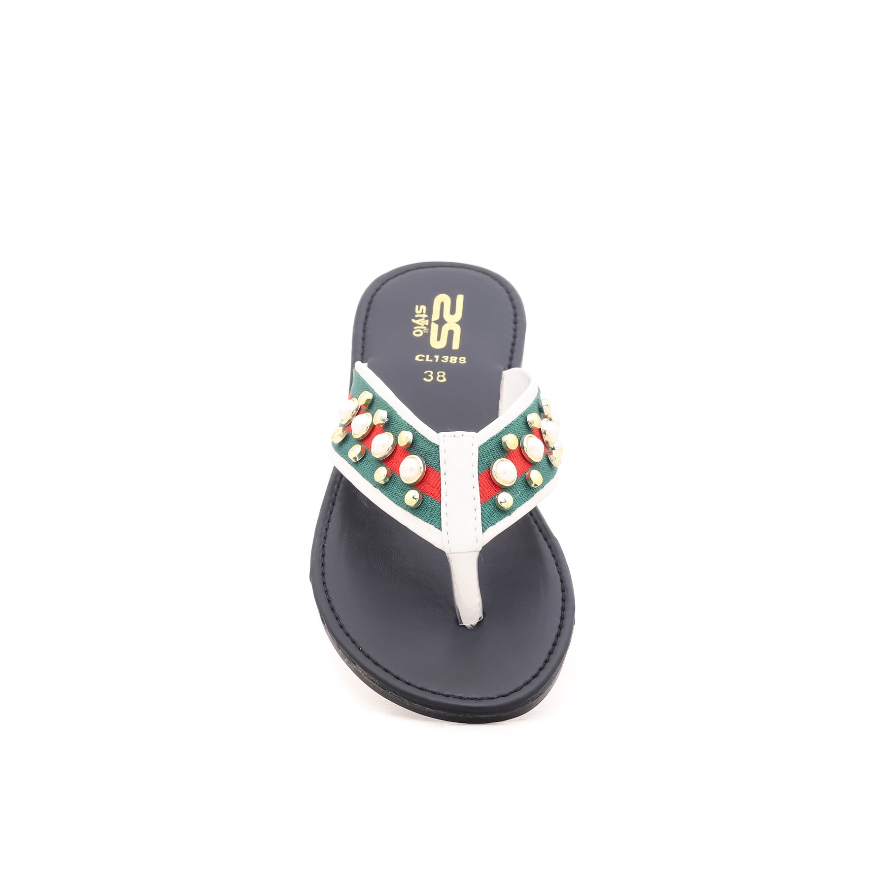 White Casual Chappal CL1389