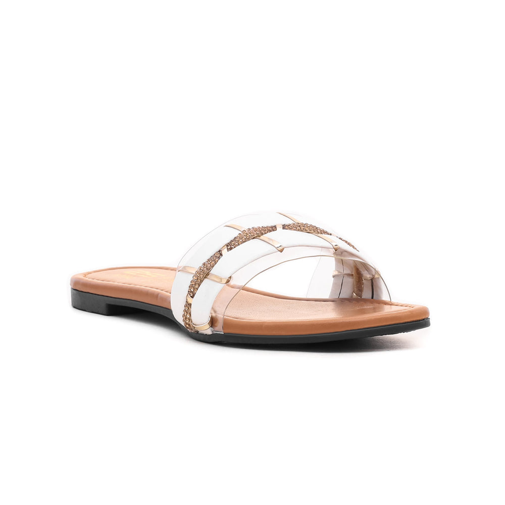 White Casual Chappals CL1484 | Stylo