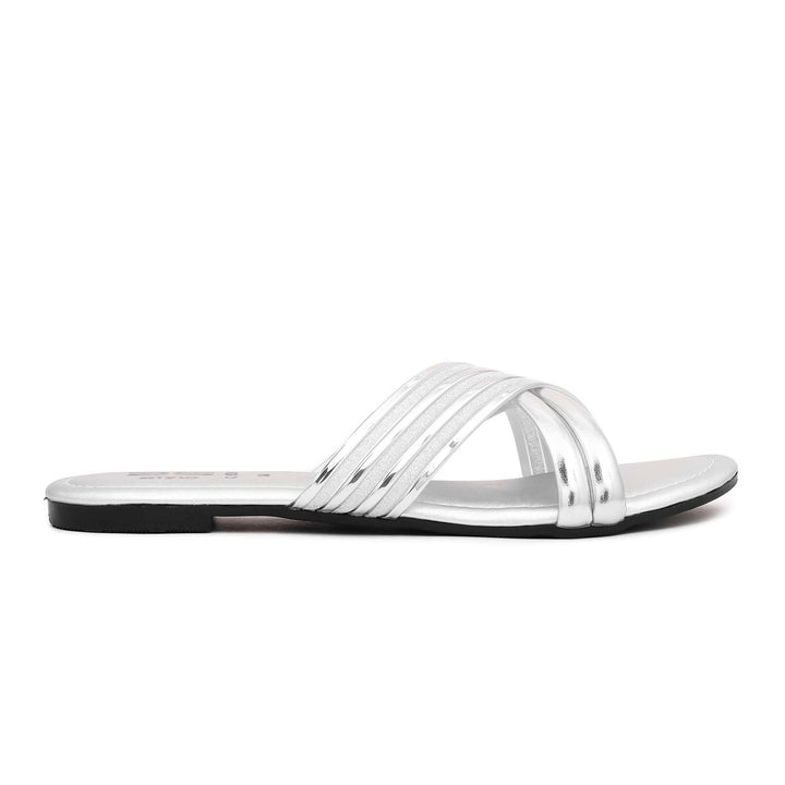 Silver Casual Slipper CL1529