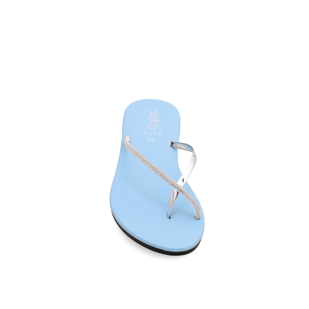 Aqua Green Casual Chappal CL1679