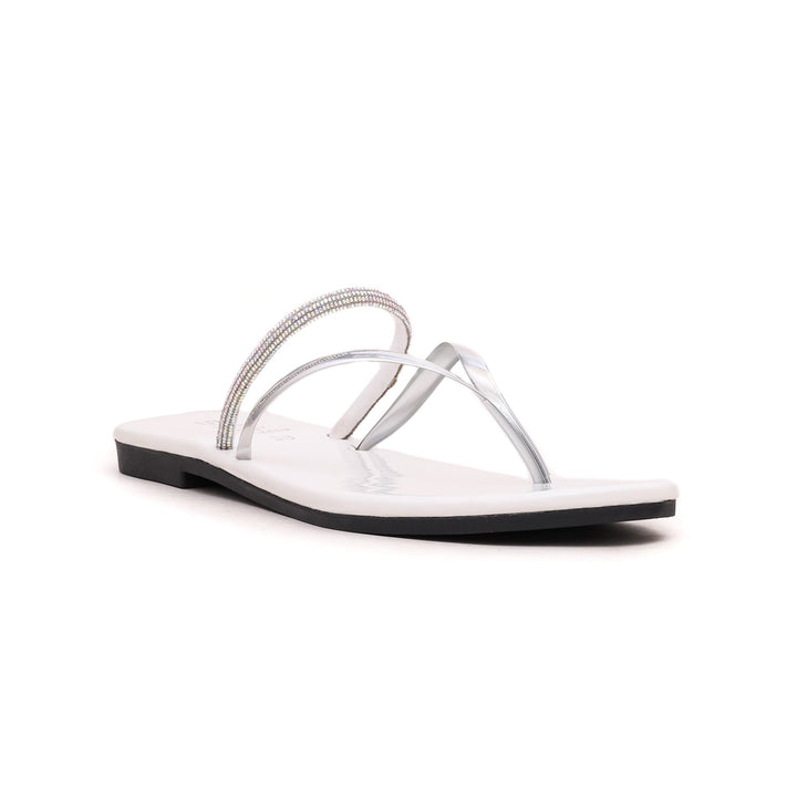 White Casual Chappal CL1680