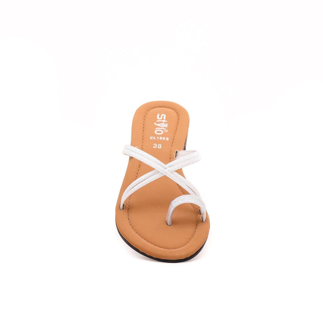 Silver Casual Chappal CL1681