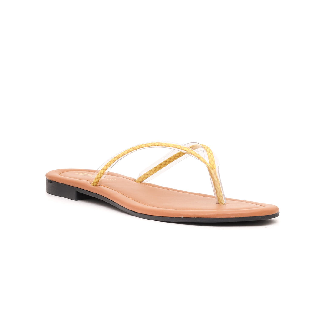 Yellow Casual Chappal CL1773