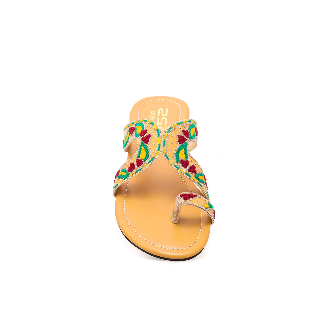 Mustard Ethnic Chappal EC0157