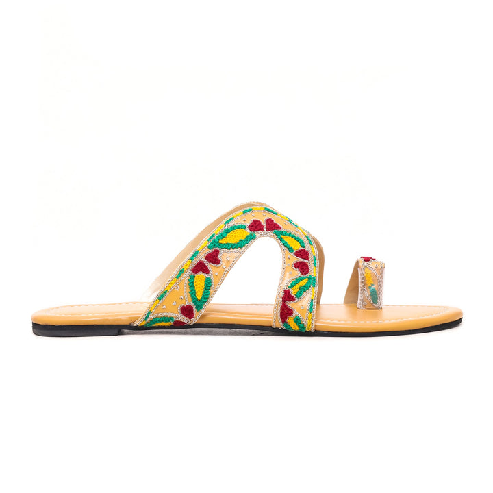 Mustard Ethnic Chappal EC0157