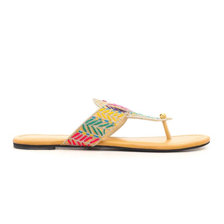 Mustard Ethnic Chappal EC0158