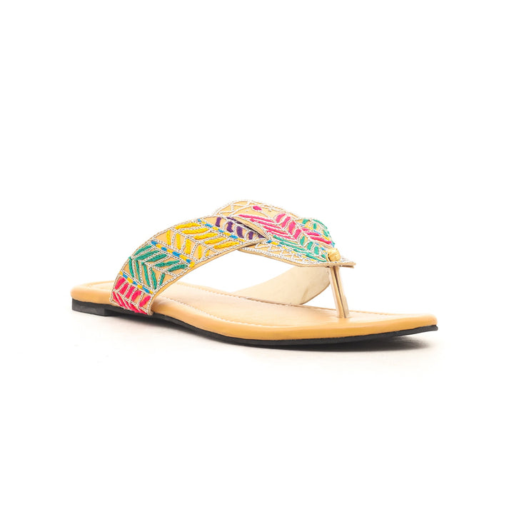 Mustard Ethnic Chappal EC0158