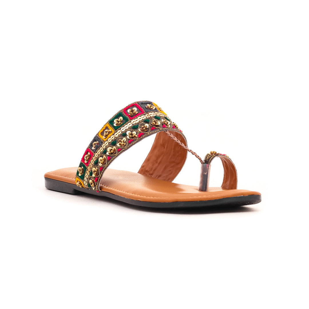 Brown Ethnic Chappal EC0168