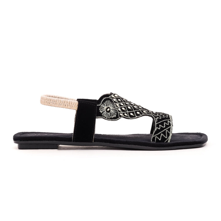 Black Kohaty Chappal EC3164