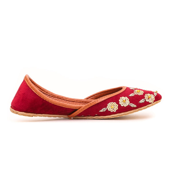 Maroon Fancy Khussa EC8296