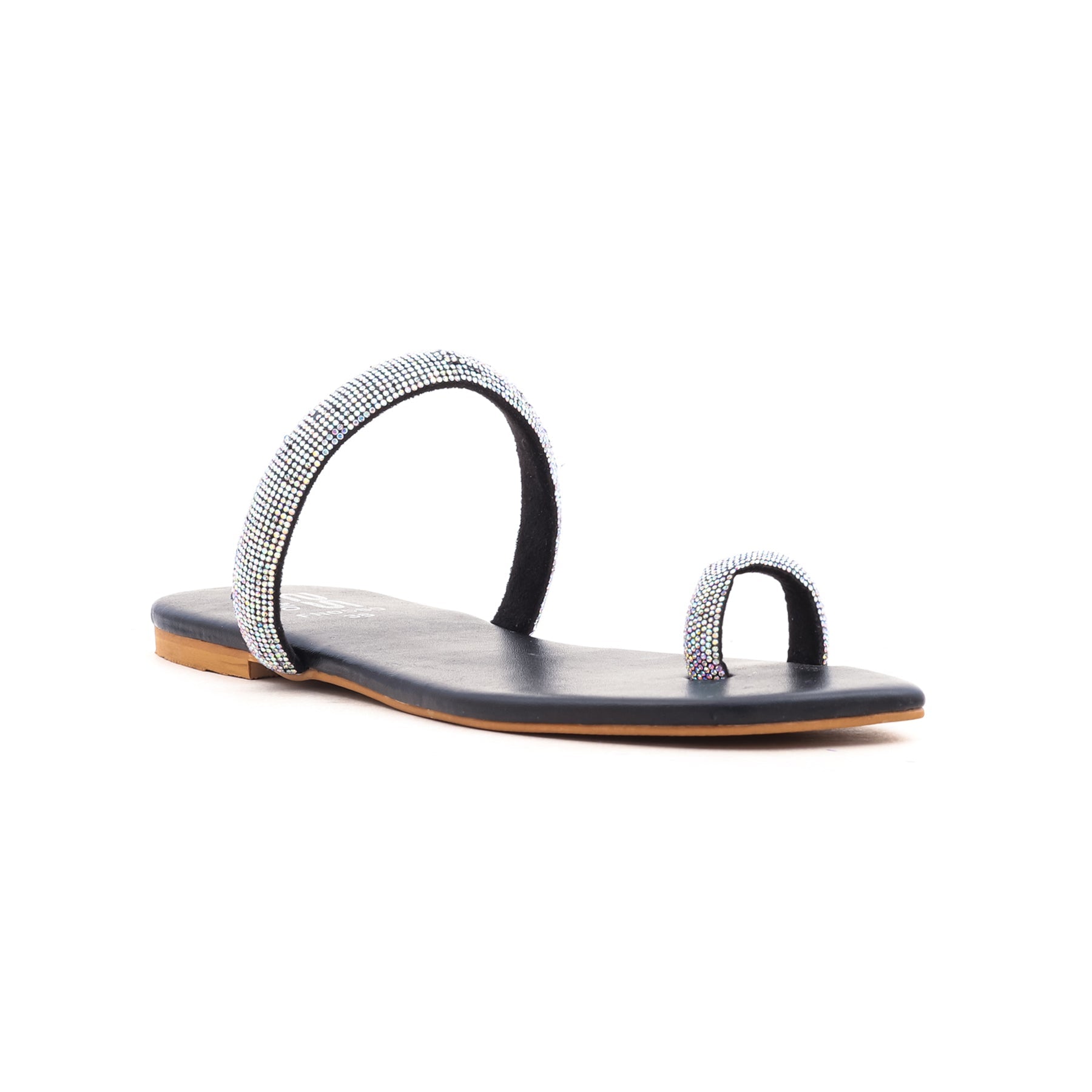Black Fancy Chappal FN0580 â Stylo