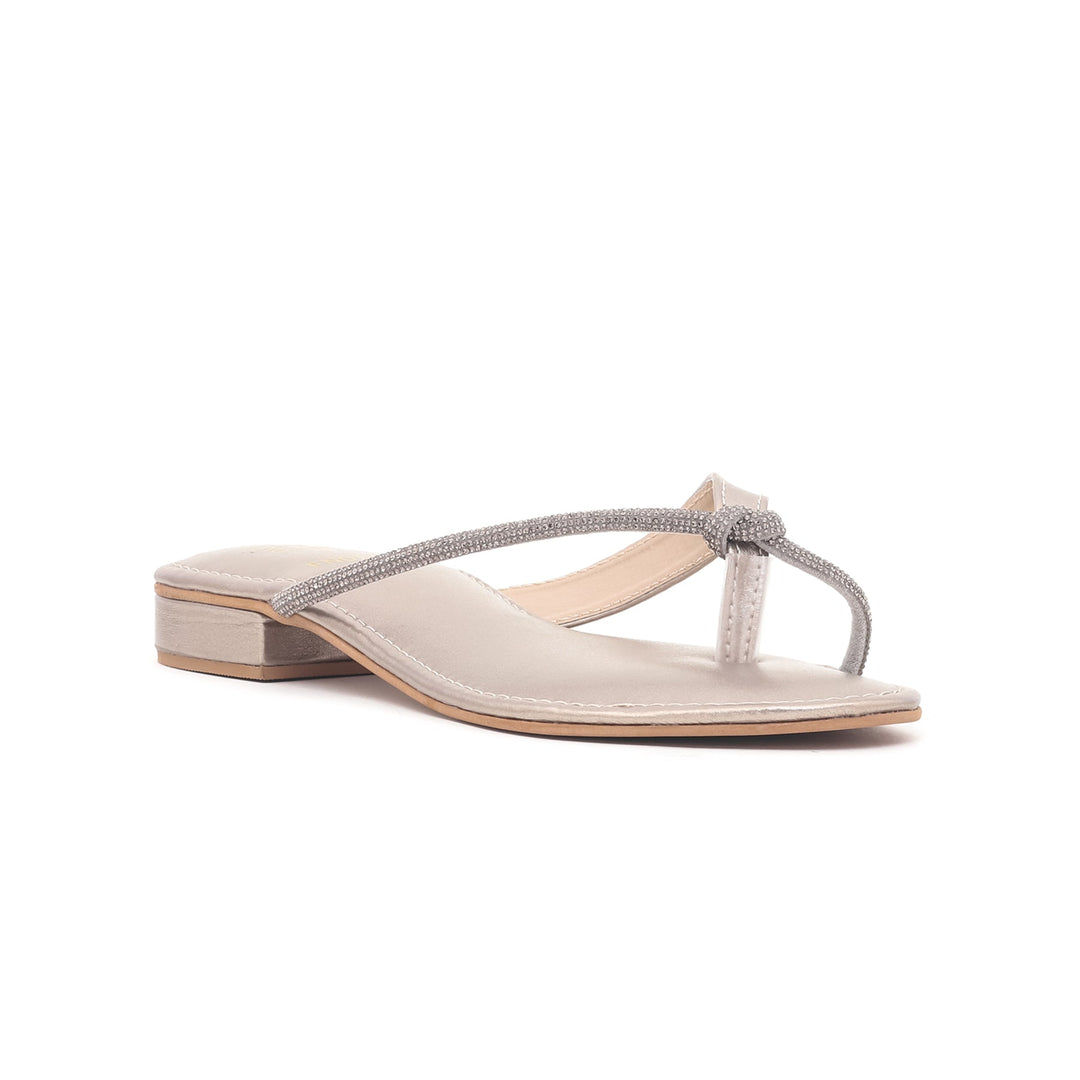Grey Fancy Chappal FN0596
