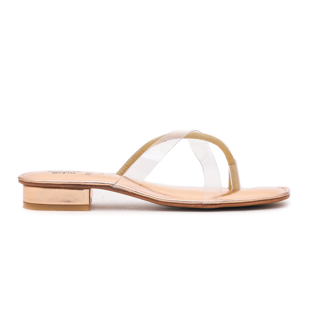 Peach Fancy Chappal FN0641