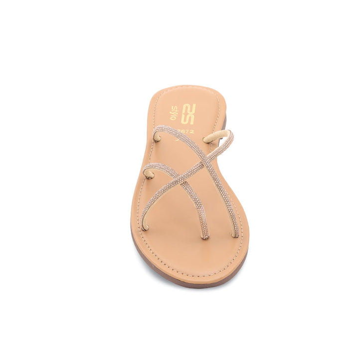 Beige Fancy Chappal FN0672