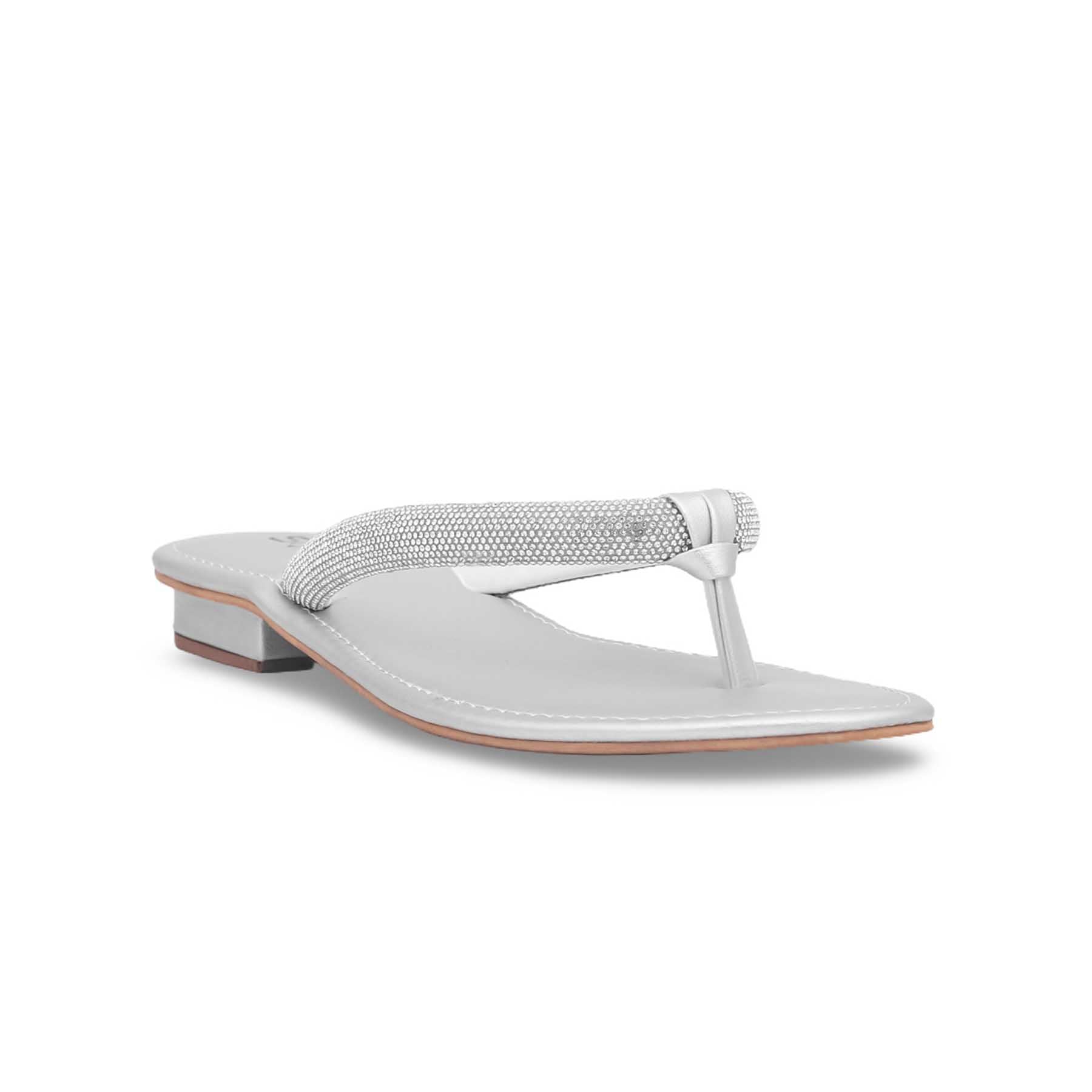 Silver Fancy Chappal FN0676 â Stylo