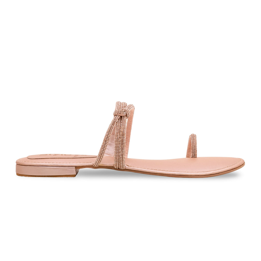 Peach Fancy Chappal FN0689