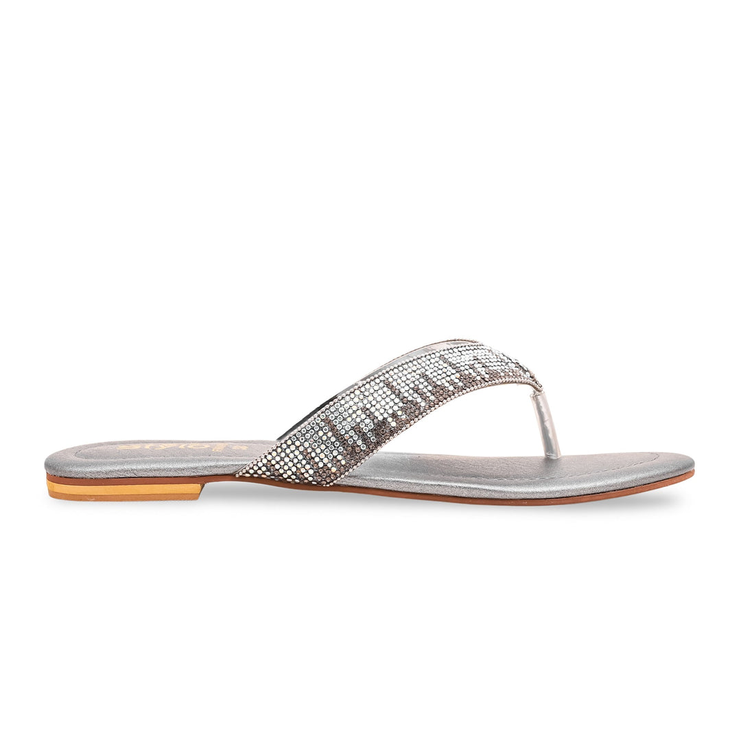 Grey Fancy Chappal FN0698