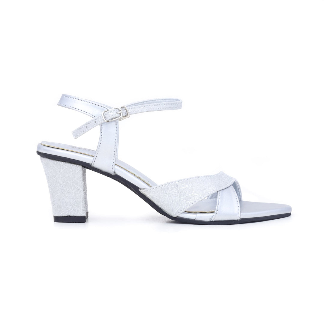 Silver Color Fancy Sandals FN5218