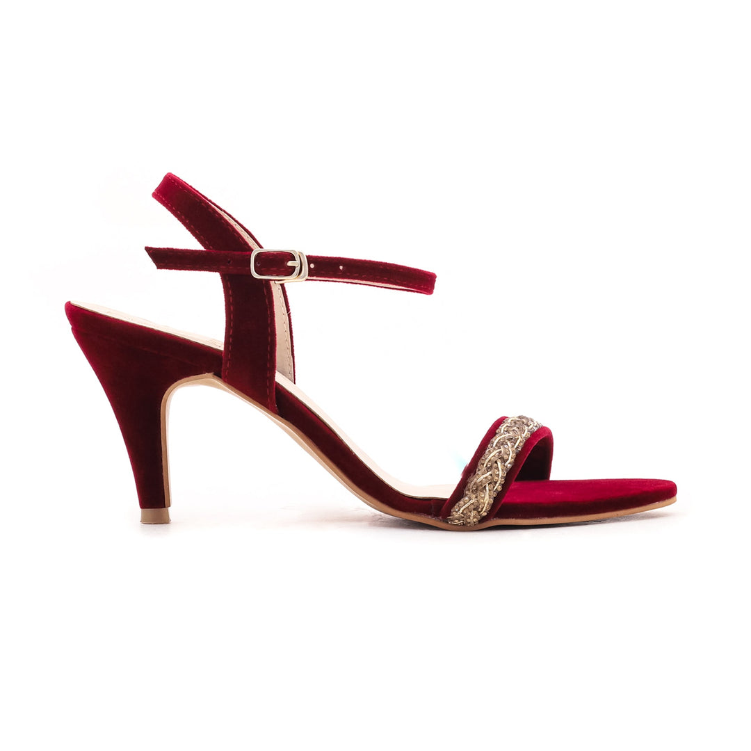 Maroon Fancy Sandal FN5229