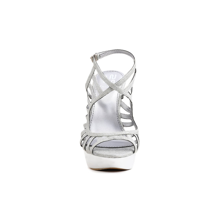 Silver Fancy Bridal Sandal FN5273