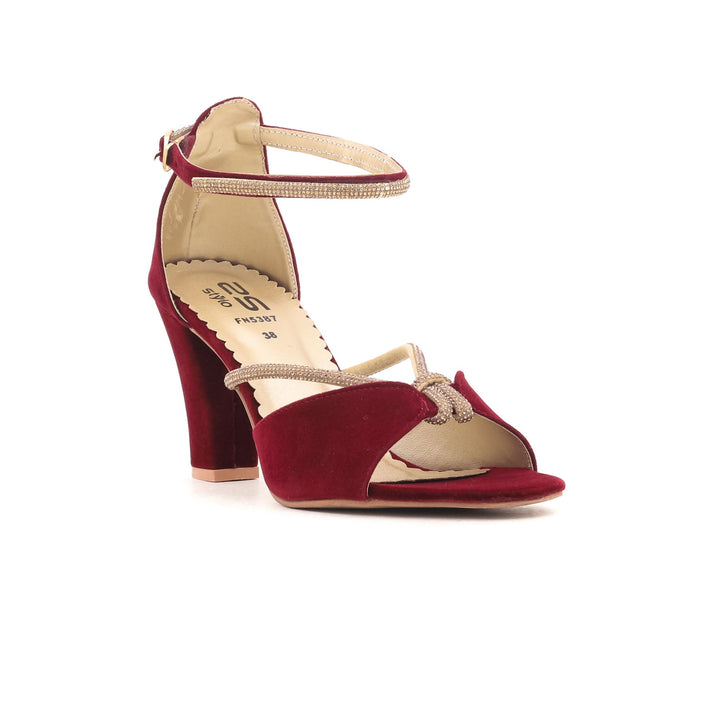 Maroon Fancy Sandal FN5387