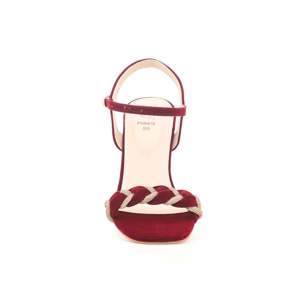 Maroon Fancy Sandal FN5413