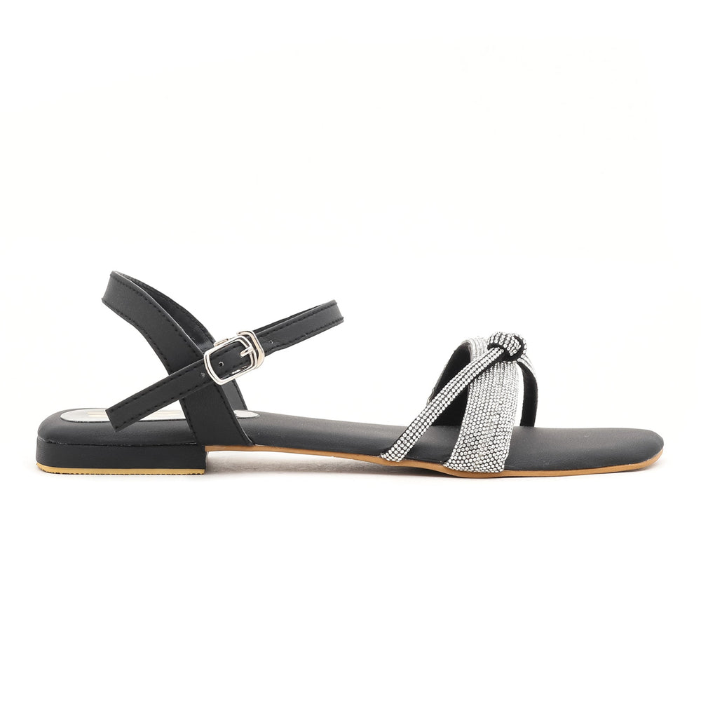 Black Fancy Sandal FN5455